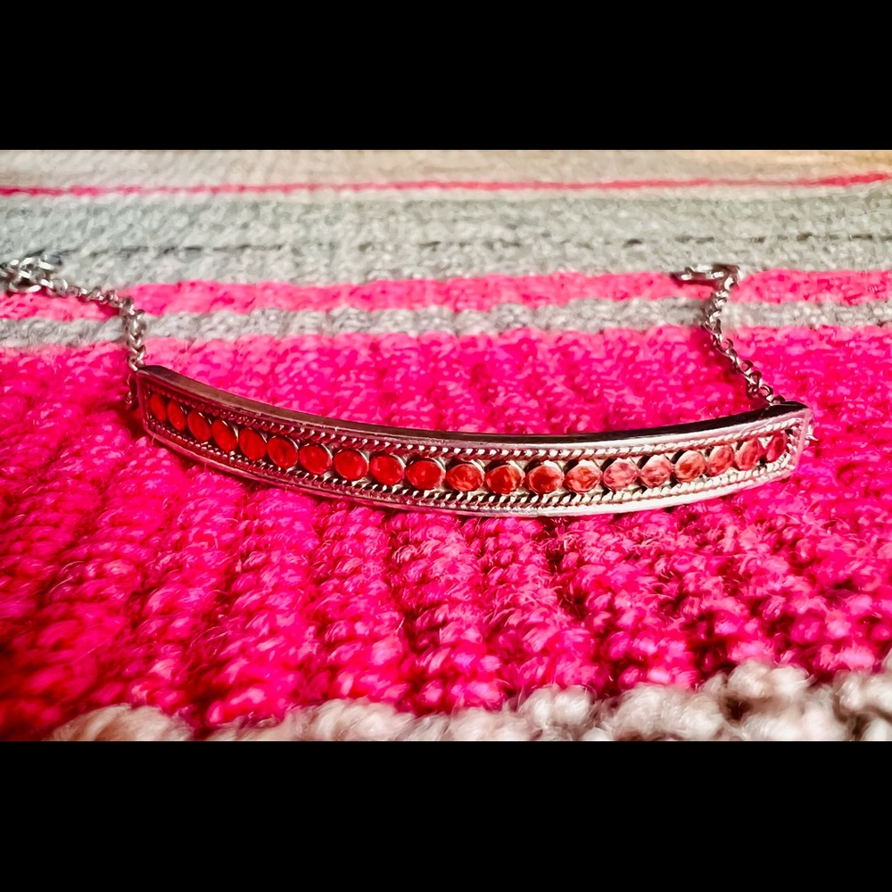 Anna Beck Etched Bar Station Bracelet